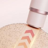 Maquinilla de afeitar eléctrica para mujer, afeitadora indolora, recortadora de pelo corporal para axila, Bikini, brazo, pierna, cara, bigote, portátil - details 14