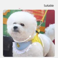 Conjunto de arnés y correa para mascotas a prueba de Escape, diseño de babero, chaleco con cuello para perros transpirable, correa y arnés para mascotas cómoda y ajustable - details 9
