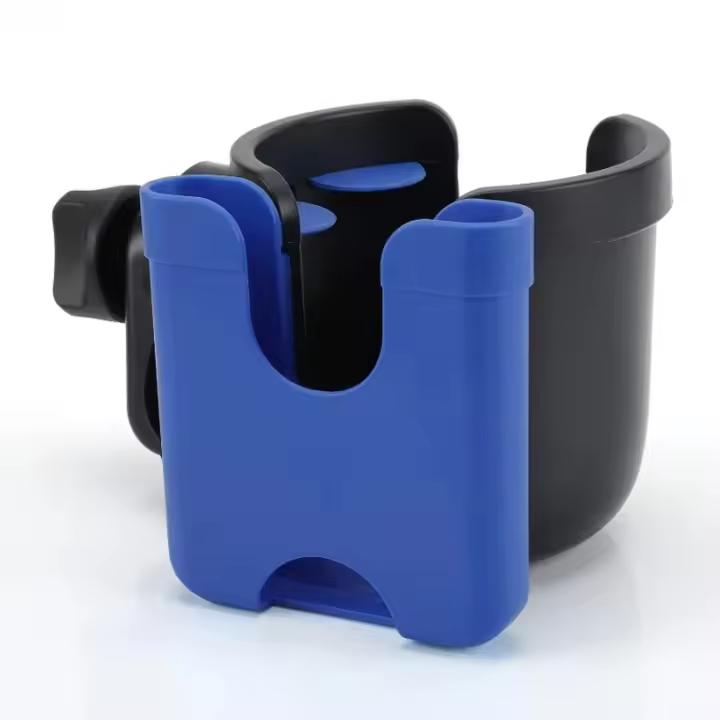 Accmor Portavasos para Cochecito con Soporte para Teléfono, Portavasos para Bicicleta, Portavasos Universal para Cochecitos Uppababy Nuna Doona, Soporte para Teléfono 2 en 1 para Cochecito, Bicicleta, Silla de Ruedas, Andador, Scooter - 1