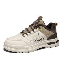 Terciopelo superior de piel caliente top bajo plataforma deportiva aumento de altura retro patchwork color cordones zapatos casuales para hombre - details 0
