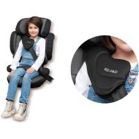 para niños de 100 a 150 cm de altura, 3-12 años, conforme ECE R129, fijación Dualfix (Isofix y non), protección contra impactos laterales, desenfundable, gris - details 3
