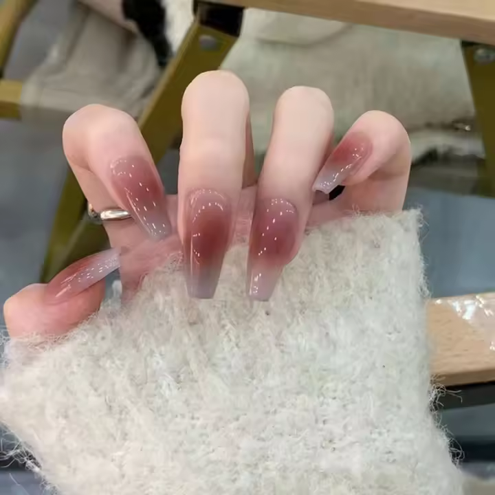 Uñas largas de vacaciones para bailarines masculinos y femeninos, totalmente cubiertas con uñas postizas, reclassificadas a negro, 24 piezas - 1