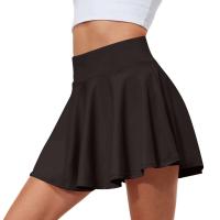 Verano Mujer Sprints tenis baile Fiess corto juvenil de secado rápido sólido forro femenino cintura alta Mini faldas pantalones cortos - details 1
