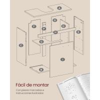 Mueble Bajo Lavabo Armario de Baño con 3 Cajones Diseño Trasero con 2 Compartimentos - details 23