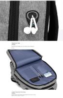 Mochila antirrobo con cerradura de contraseña para hombres, bolsa de computadora de carga usb, mochila de ocio empresarial - details 34