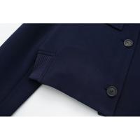 BUNO- cazadora lisa a la moda para mujer, abrigo con bolsillos, cuello en V, manga larga con una hilera de botones, trajes elegantes para mujer - details 11