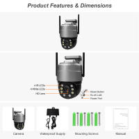 Cámara de Vigilancia Nocturna de 360 Grados Visión Completa HD Monitor Remoto de Teléfono Móvil - details 18