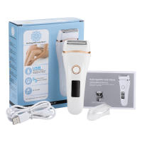 Recortadora de pelo recargable por USB, depiladora eléctrica indolora, depilación de barba, máquinas de afeitar para mujeres, cortadora de axilas, maquinilla de afeitar para Bikini - details 9