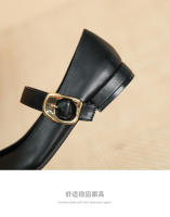 Nuevo Xiaoxiangfeng, hebilla de una palabra, tacón único puntiagudo, zapatos individuales, zapatos Lizhen - details 6