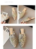 Tacones altos gruesos con punta cuadrada para mujer, zapatos informales para mujer - details 10