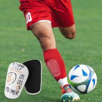 Espinilleras de fútbol protectoras para piernas, absorción de impactos, EVA grueso, entrenamiento, cubierta para piernas, antideslizantes. - details 9