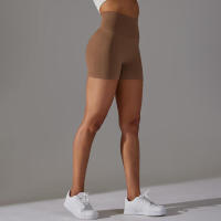 Shorts Deportivos de Cintura Alta Sin Costuras, Adecuados para Ciclismo, Jogging, Fiesta, Leggings, Ropa de Yoga - details 33