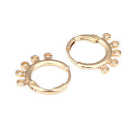 Aretes de Cuerda de Metal Dorado de 18K Diseño Redondo Rectangular de Alta Calidad - details 79