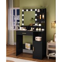 Luces LED 10, Tocador de Maquillaje con 3 Estantes y 4 Compartimentos Abiertos - details 23