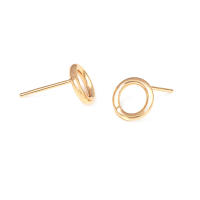 Pendientes de Stud de Metal de Alta Calidad Diseño de Círculo Redondo Irregular Ovalado - details 2