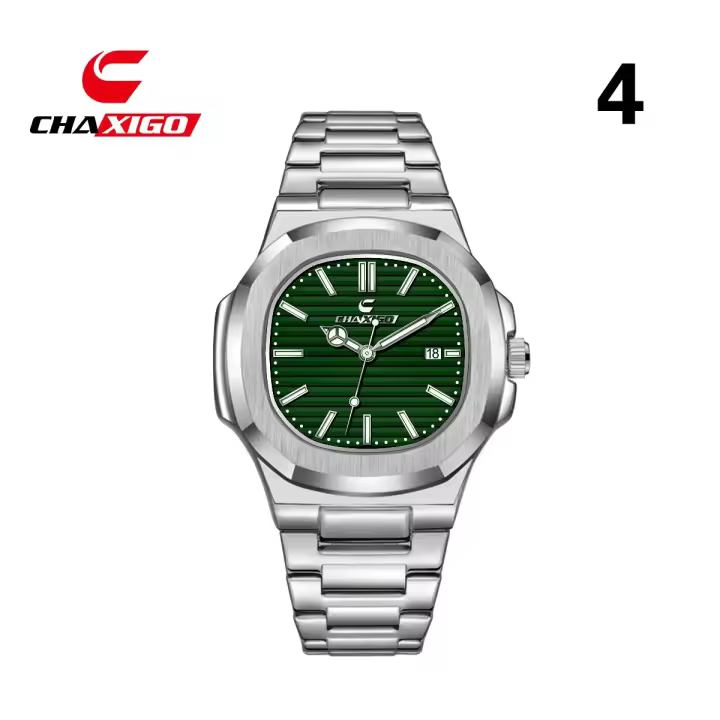 Reloj automático de cuarzo simple para Hombre con correa de acero - 1