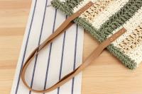 Bolso de hombro ahuecado a rayas, moderno y minimalista, colores contrastantes, gran capacidad, versátil - details 11