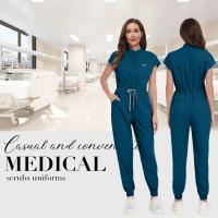 Hospital enfermera Doctor batas quirúrgicas mono exfoliante de alta calidad uniforme médico de enfermería multicolor uniformes de SPA de belleza. - details 12