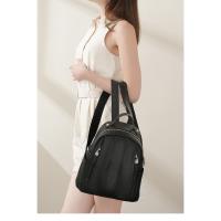 Mochila de piel de vaca de primera capa versátil de gran capacidad Mochila de mujer bolso versátil de cuero suave - details 14