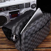Bolso casual para hombre, almacenamiento multifuncional, bolso de hombro para hombre a cuadros informal a la moda, nuevo bolso de mensajero de gran capacidad - details 15