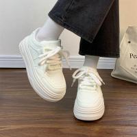 5 nuevos zapatos deportivos versátiles informales pequeños blancos para mujer - details 4