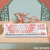 NEW PBT Sakura Theme MOA Profile EN JP Korean Keycaps for Cherry Gateron MX Switches nical Keyboards - details 1