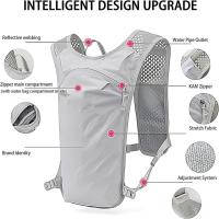 Chaleco de hidratación transpirable, impermeable, múltiples bolsillos, mochila para correr, Material de nailon ultraligero, mochila para agua, maratón - details 0