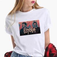 Camiseta de Estopa para mujer, top de manga, ropa harajuku japonesa para mujer - details 5