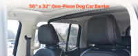 SucceBuy Barandilla para Perros para Auto - Divisor de Auto de 56" de Ancho para Asientos Delanteros, Barandilla Universal para Mascotas con Malla Transparente para Sedanes, Camiones, SUV, Negro. - details 0