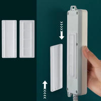 Soporte de enchufe autoadhesivo, soporte de pared sin perforar, soporte de regleta de plástico extraíble para sala de estar - details 5