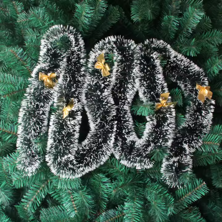 Guirnalda de Navidad para decoración de puerta y pared, adornos de árbol de Navidad para escalera, chimenea, suministros de fiesta, 2M, nuevo - 1