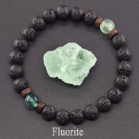 Pulsera de piedra de Lava para hombre, cuentas de piedra lunar de labradorita Natural, pulsera de Buda tibetano, pulsera difusora de aceite de Chakra, joyería para hombre - details 19