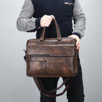 Bolsa De Hombro Para Oficina De Gran Capacidad Con Múltiples Bolsillos Resistente Al Agua Para Hombres Bolsa Bandolera Para Laptop Bolso De Negocios Para Comunicación - details 0