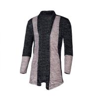 Cárdigan para hombre, suéter multifuncional de estilo coreano de punto de color contrastante con retales, nuevo - details 11