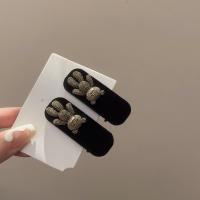 Pinza de pelo de terciopelo Vintage para mujer, horquilla Bb, accesorios de moda - details 6