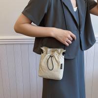 Bolso de lona con cordón de estilo coreano, bandolera de nailon de Color sólido, bolso de hombro, cartera, bolso para teléfono móvil, trabajador de oficina - details 15