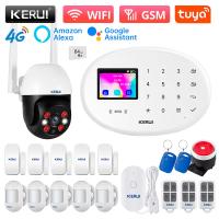 Sistema de alarma inteligente KERUI 4G Tuya W204 para seguridad del hogar, kit de alarma inalámbrico WiFi GSM con sirena, sensor de movimiento y detector de humo. - details 31