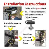 2 uds puerta trasera de elevación lenta maletero amortiguador de Gas soportes de elevación aptos para Nissan D40 Navara 2004-2014 - details 3