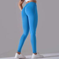 Pantalones de yoga sin costuras para mujer, monos deportivos de cintura alta para gimnasio cruzado, monos de entrenamiento para correr - details 2