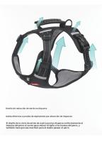 Arnés ajustable sin tirones para perros y gatos, acolchado suave con asa de control, fácil de evitar el - details 1