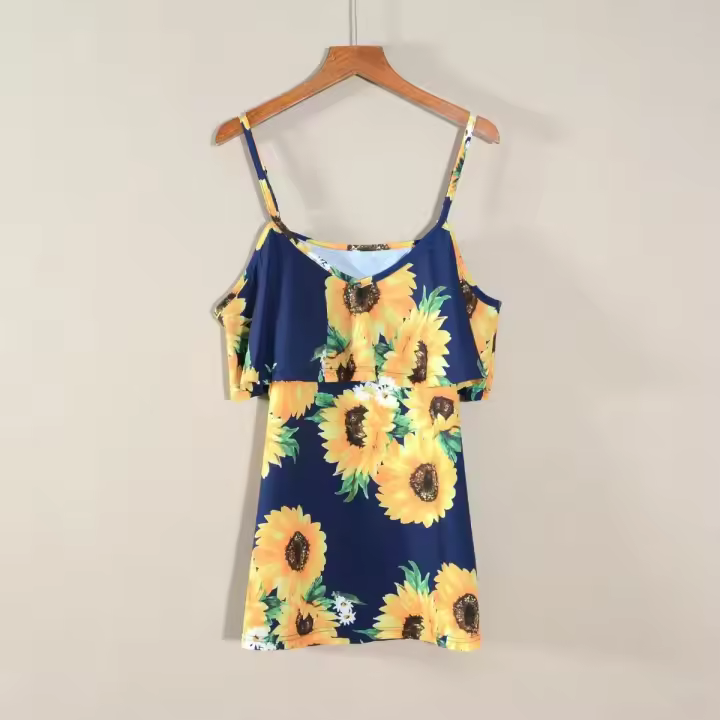 Monos de Verano Ligeros Cuello en V, Ajuste Suelto, Color Sólido, Estilo Europeo-Americano para Mujeres - 1