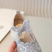 Zapatos de vestir para niñas, calzado de cuero con purpurina, diamantes de imitación, encaje, nudo de mariposa, Princesa, planos - details 17