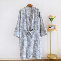 2025 kimono japonés, nuevo 100% algodón holgado estilo kimono con cordones albornoz, vestido de sudoración, pijamas, pijamas de mujer - details 9