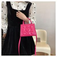 1 bolso elegante de color sólido para mujer con correa desmontable - Diseño con patrón de corazón, perfecto para regalo del Día de San Valentín, disponible en magenta, blanco, negro, verde, amarillo - details 21