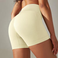 Hamidou-pantalones cortos deportivos de Yoga para mujer, mallas sin costuras para correr, ciclismo, cintura alta, entrenamiento, gimnasio, Verano - details 30