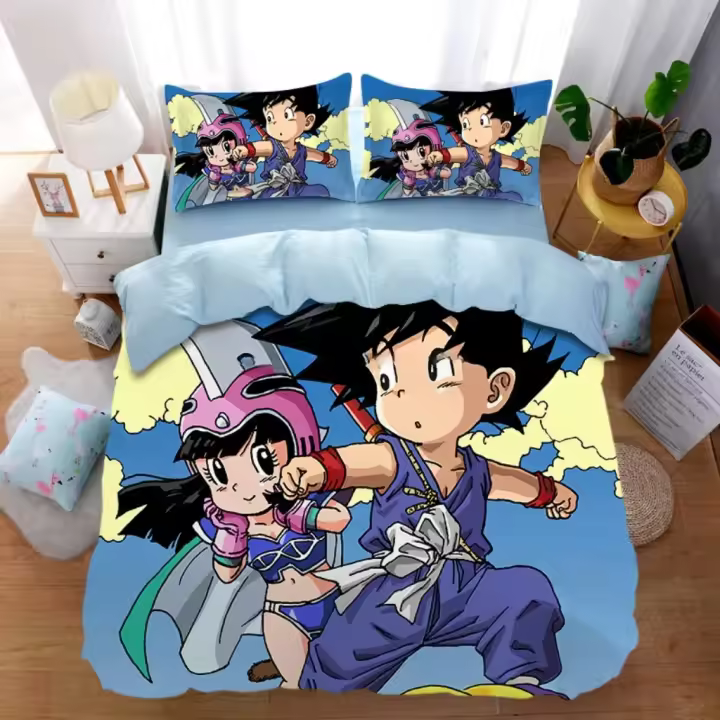 Juego de Ropa de Cama de Microfibra Suave Diseño de Animación de Dibujos 3D - 1