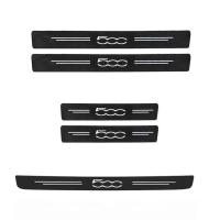 Pegatinas de protección para el suelo de la puerta de fibra de carbono resistente a arañazos y umbral de auto accesorios para 500 coche - details 4