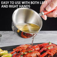 Olla de Aceite de Acero Inoxidable para Cocina Herramienta Útil para Sopa Miniatura y Leche Herramienta de Cocina para Derretir Mantequilla y Soplar Aceite - details 7