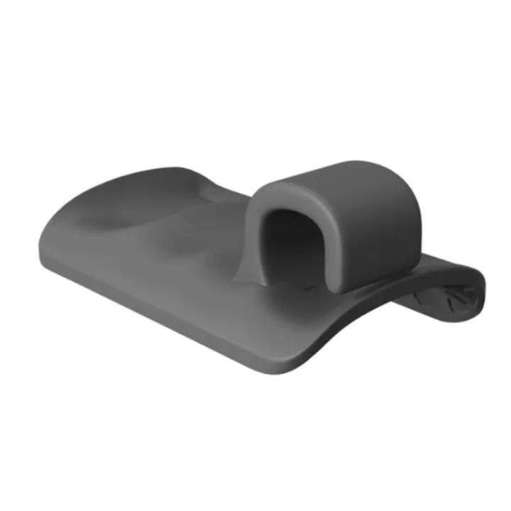Almohadilla antideslizante para Fitness, almohadilla eléctrica para la palma, hebilla para el dedo índice, agarre grueso, entrenador de fuerza, ergonómico de silicona, 1 par - 1