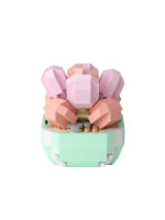 Micro particle building block simulation succulent small potted plant bouquet ornaments for children's assembled building block - details 8